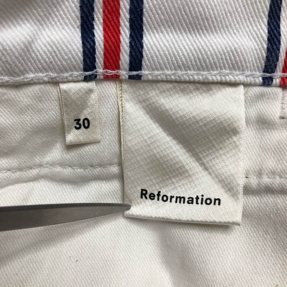 Reformation Roper Crop Straight Jeans Valley Plaid - Picture 5 of 8